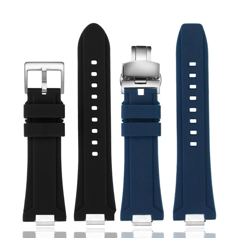 For Tissot 1853 Super Player PRX Series T137.410/T137.407 Silicone Watchband 12mm, Men's Raised Silicone Strap for T137 Watch