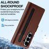 Compatible Galaxy Z Fold7/6/5/4 Leather Wallet Phone Case