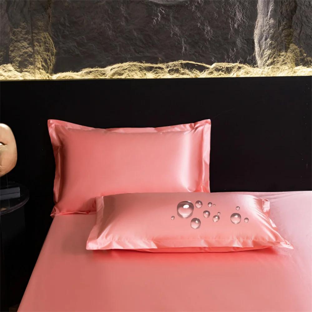 Waterproof Silk Silky Stain Pillowcase Silky Pillowcase Natural Silk Pillowcase Mulberry Silk Pillow Case Bedbug Proof & Allergy