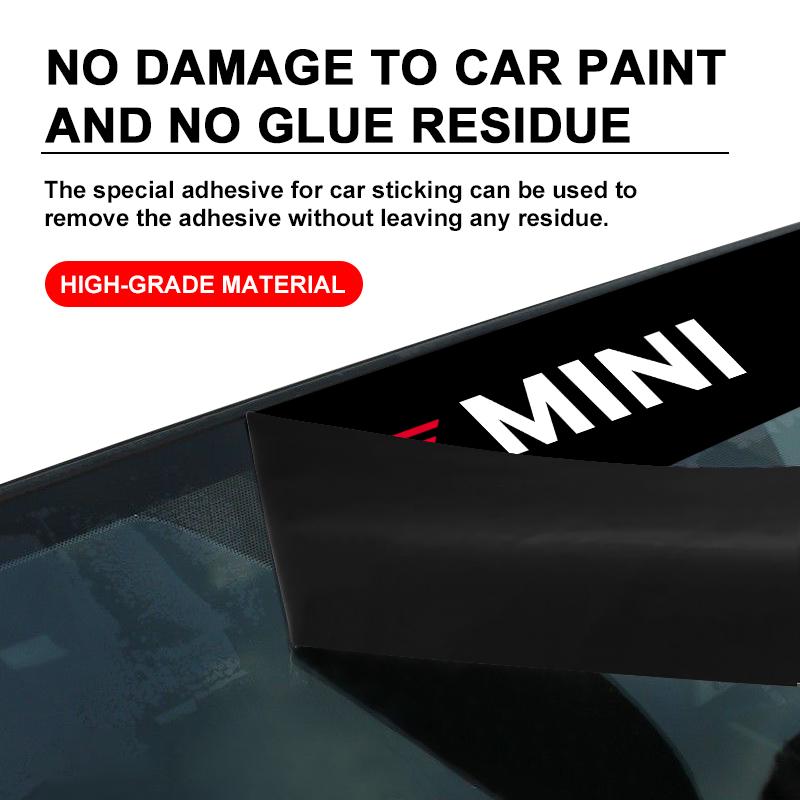 Car Front Windshield Stickers Front and Rear Decorative Emblem For Mini Cooper One S Clubman R50 R53 R56 R60 F55 F56 R57 R58 R59