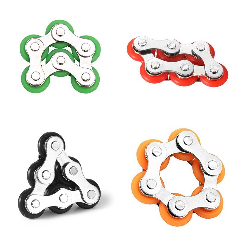 Rullekjede Fidget Toy Stress Reducer Bike Chain Fidget Leker Perfekt for ADD, ADHD, angst og autisme