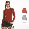 HeyHenry Womens Slim Fit Short T-Shirt Long Sleeve Casual Basic Top Layering