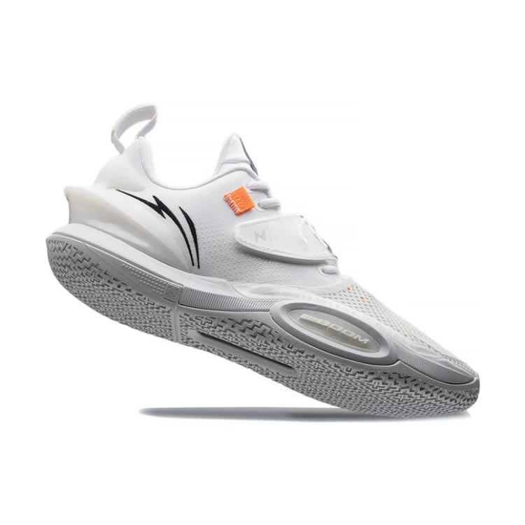 Li Ning All City 10 V2 ' White Hot ' Textile, Leather Slip Resistant, Abrasion Resistant, Breathable Low Top ABAS059-3