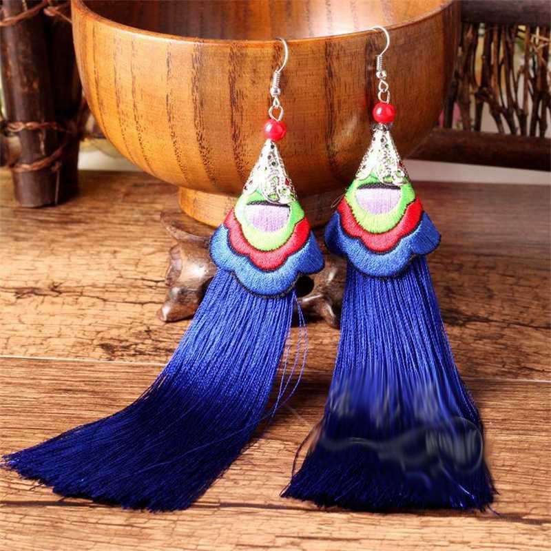 Cercei Brodati Ciciuc Cercei Retro Lungi Stil Etnic Etnic Cioc