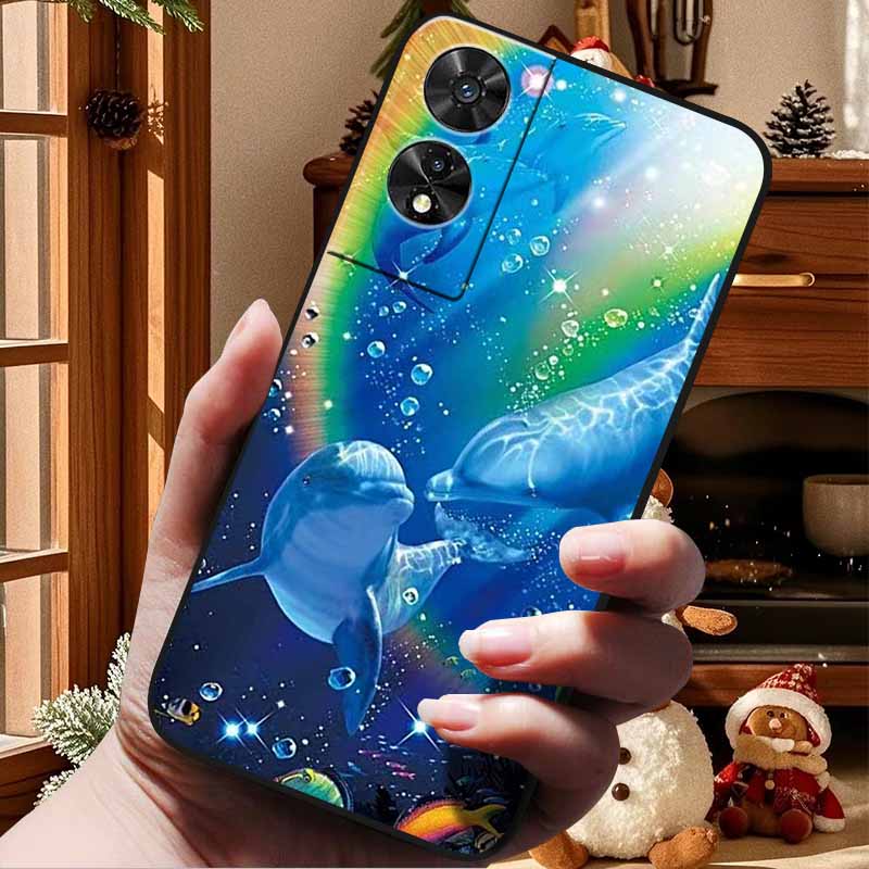 For TCL 505 Case Soft TPU Silicone Back Cover for TCL 505 Phone Case Lovely Painted Cat Etui Coque Funda for TCL505 Shell Cool