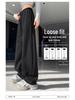 Women's 2025 High-Waisted Draping Petit Banana Sweatpants - Casual Straight Leg