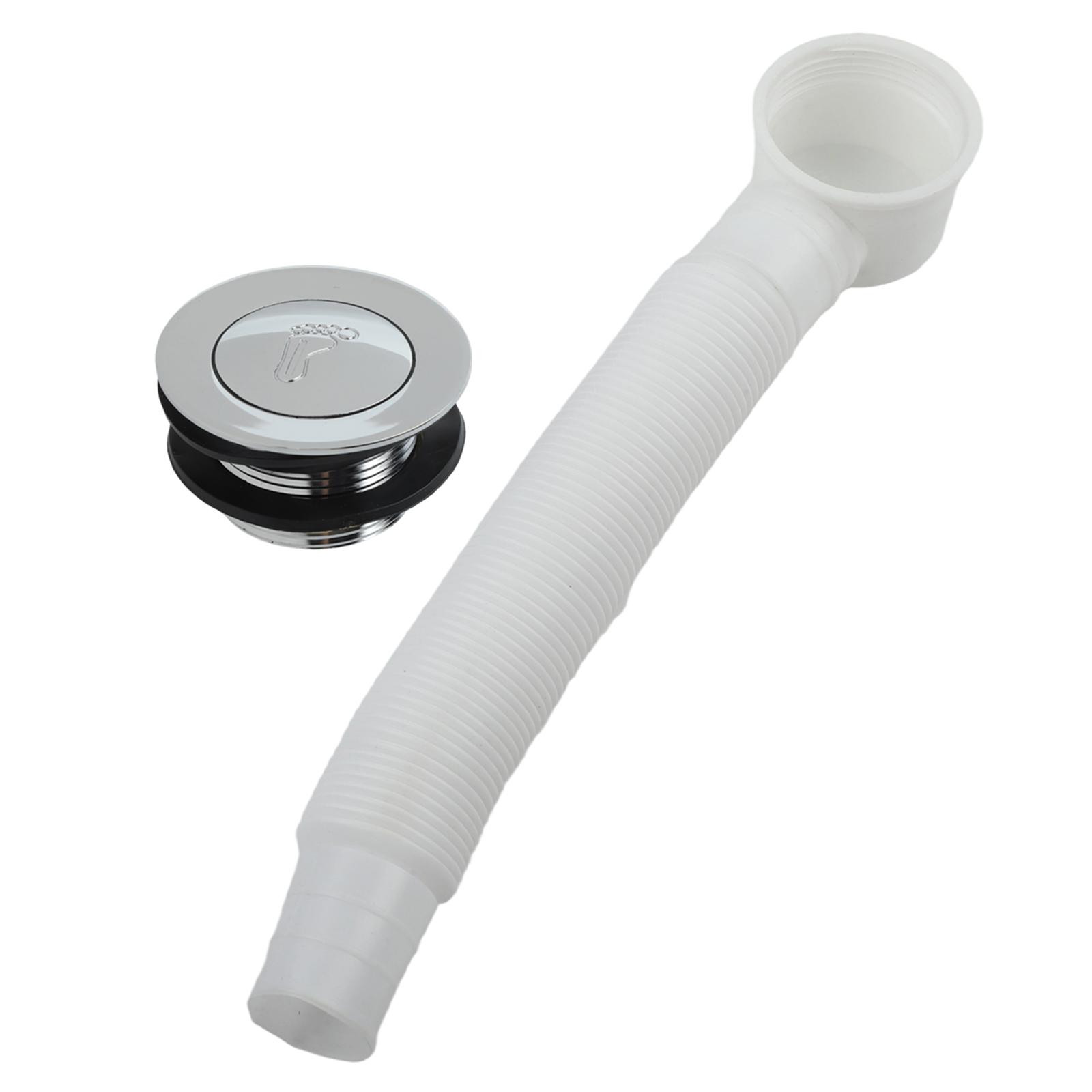 

Многослойный финишный слив для ванной серебристого и белого цвета, надежное уплотнение