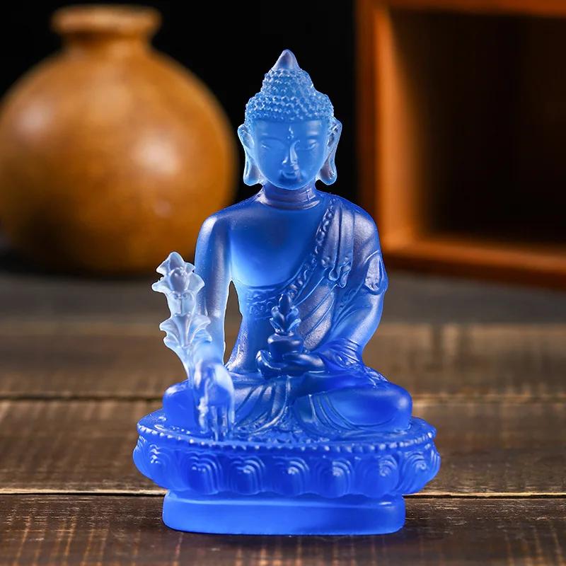 1 Stück, Kunstharz, Heimdekoration, Buddha-Statue, Buddhismus, Skulptur, Thailand, Buddha-Skulptur, Zen-Dekor, Ornamente, Autodekoration