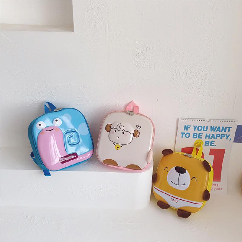 Yellow Blue Pink Beige Ins New Cartoon Eggshell 3d Eva Children Backpack Breathable Fun Style