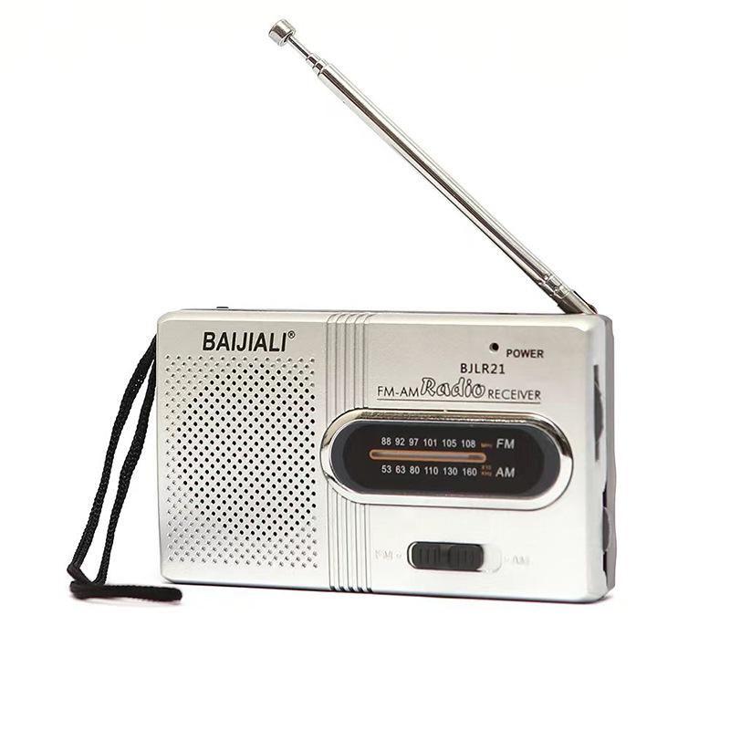 1/2 Stück KK218/BJLR21 AM FM Radio Teleskopantenne Mini Vintage Radio Batteriebetrieben Notfall Wetterbericht für Senioren