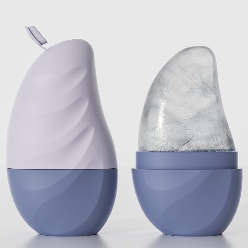 1Pcs Ice Face Roller Face Lifting Contouring Tools Mango Shape Silicone Ice Mold  Eye Facial Massager Beauty Skin Care Tools