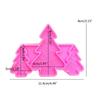 Silicone Earring Mold Epoxy Resin Molds Jewelry Casting Tools Ear Hooks for DIY Christmas Tree Ear Drop Charm Pendant