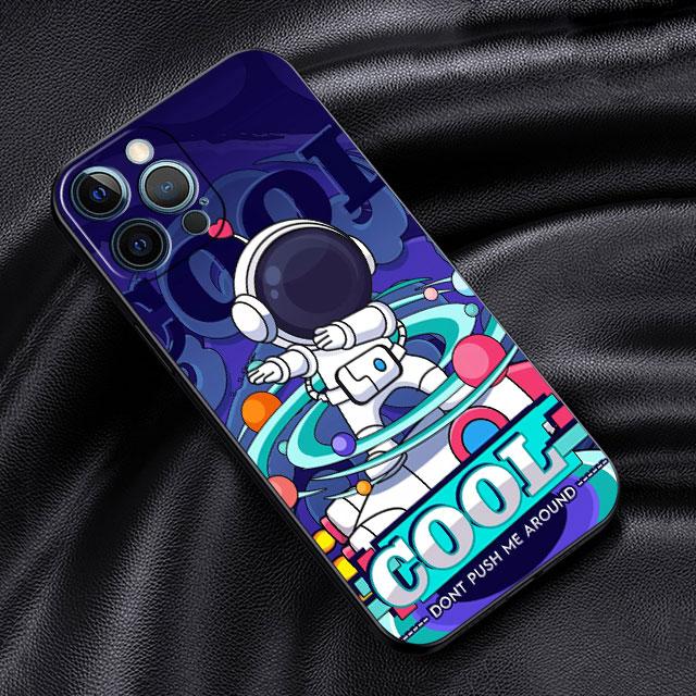 Soft Case For Apple iPhone 11 13 Pro Max 14 12 Mini 7 8 Plus X XS XR SE 2020 6 6S 5 5S Phone Cover Funda Cartoon Cool Astronaut