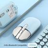 Mini pelė 2.4G belaidė Bluetooth suderinama miela tyli pelė Macbookui Įkraunama pelė PC nešiojamam kompiuteriui biurui žaidimų pelėms