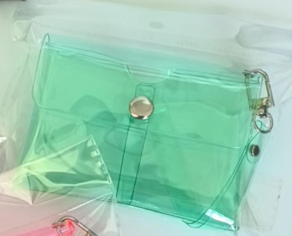 Spot Fresh Lipstick & Nail Polish Storage: Double-Layer PVC Transparent Pouch & Coin Purse
