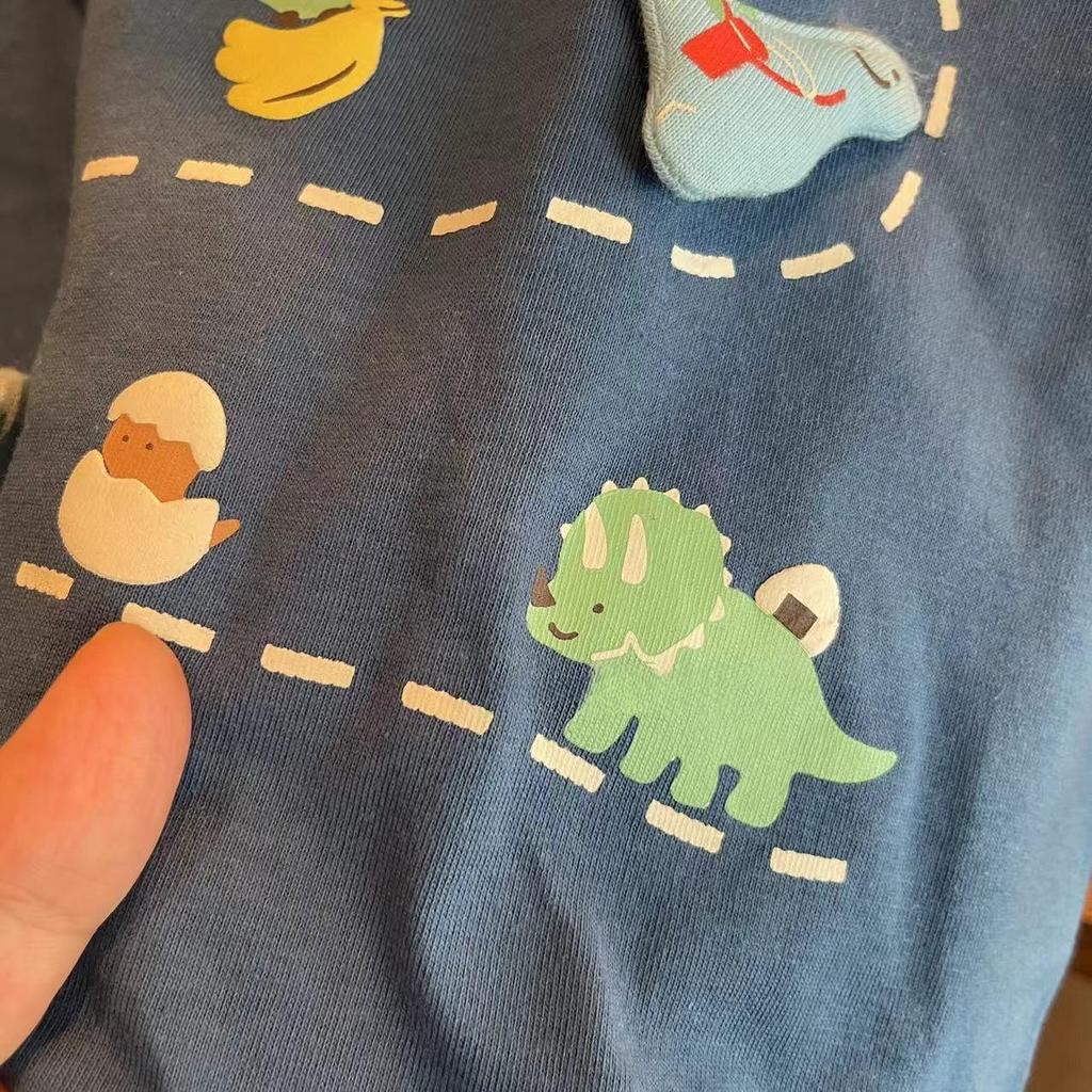 2025 3D Dinosaur Panda Rice Ball Japanese Style Summer Trendy Short-Sleeve T-Shirt for Men, Women, and Kids