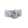 Classic European & American Luxury Six-Prong Cluster Ring – Women's New Style R7851