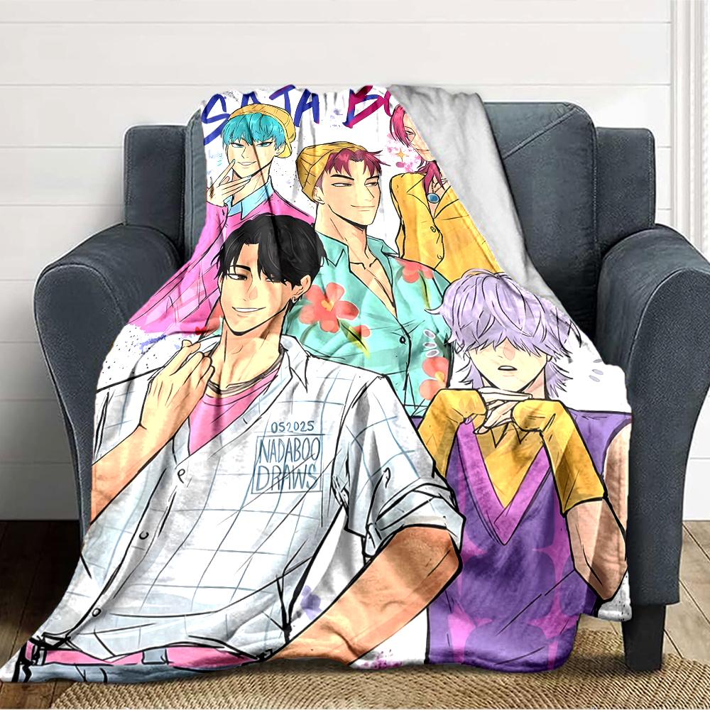 1 pezzo KPop Demon Hunters SAJA BOYS1 Coperta, Regalo, per Uomini e Donne, Coperta Morbida, Ottima per Divano Letto Divano Viaggio, Coperta Leggera in Flanella