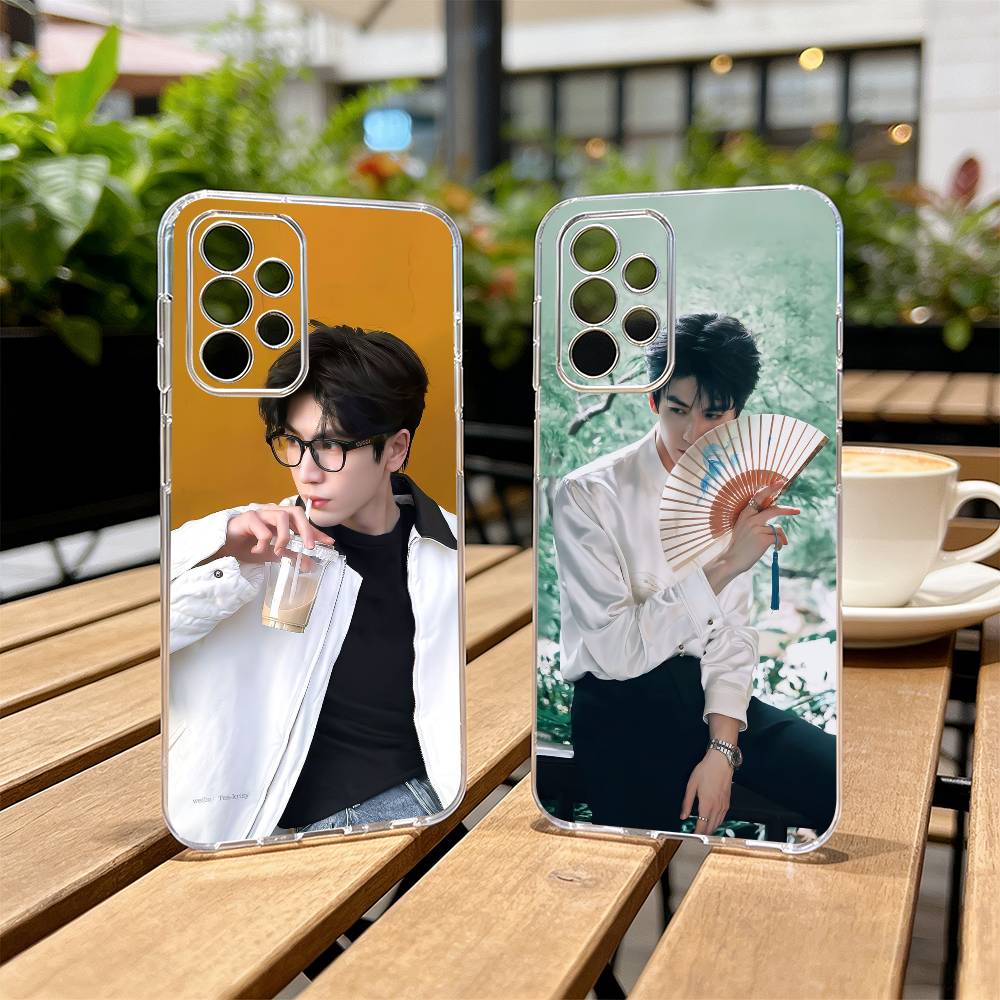 Z-Zhang L-Ling H-He Phone Case Transparent Silicone Soft For Samsung S25,S24,S21,S22,S23,S30,Ultra,S20,Plus,Fe