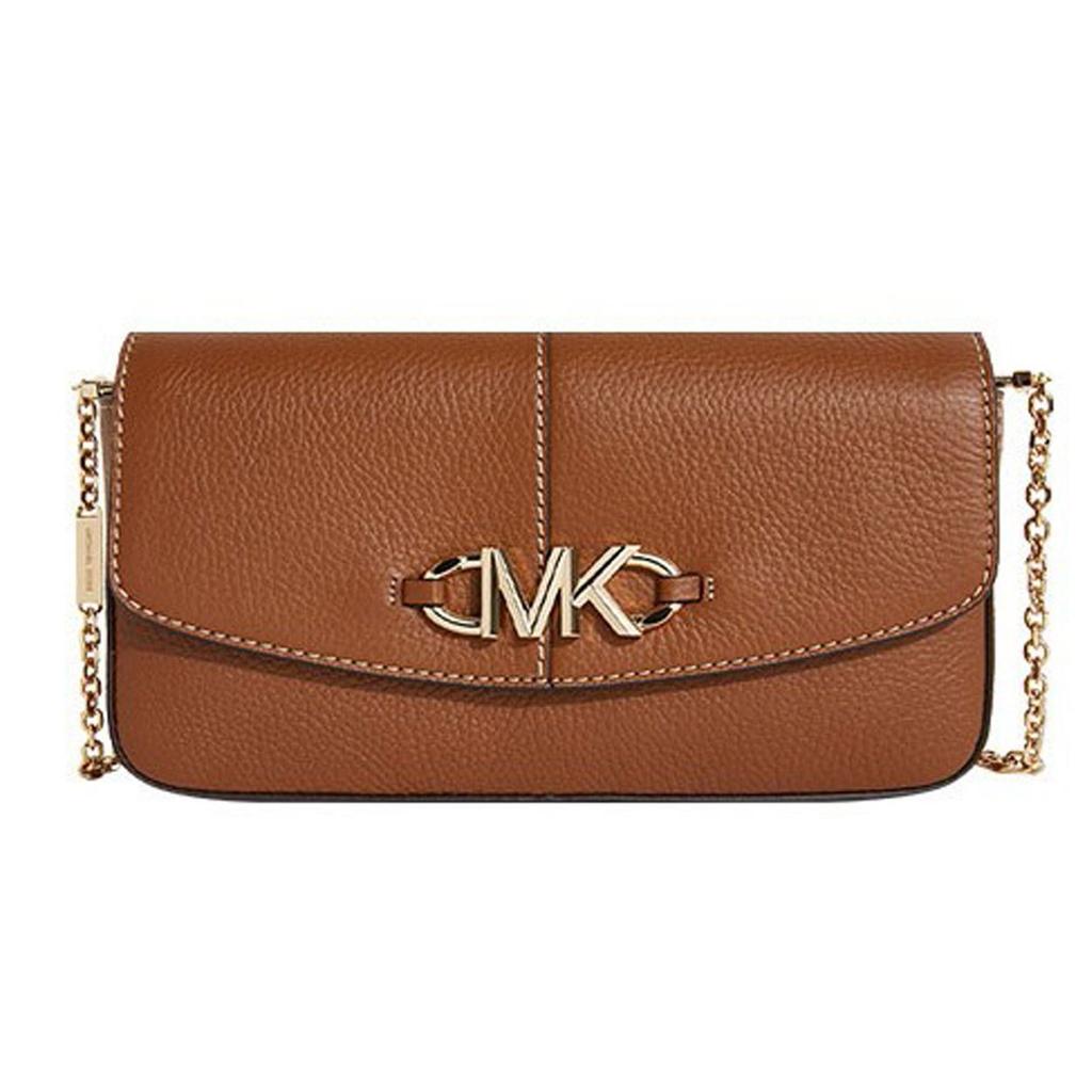 Michael Kors Classic Leather Solid Color Clutch Bag Women Shoulder Bag Brown 30T1GZYC3L-LUGGAGE