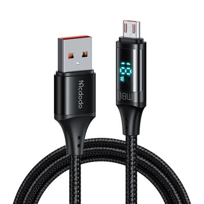 Mcdodo Micro USB Micro USB Cable with Output Screen 3A Fast Data Smart Aluminum Alloy Durable Nylon Braided Micro B Compatible with Model Number