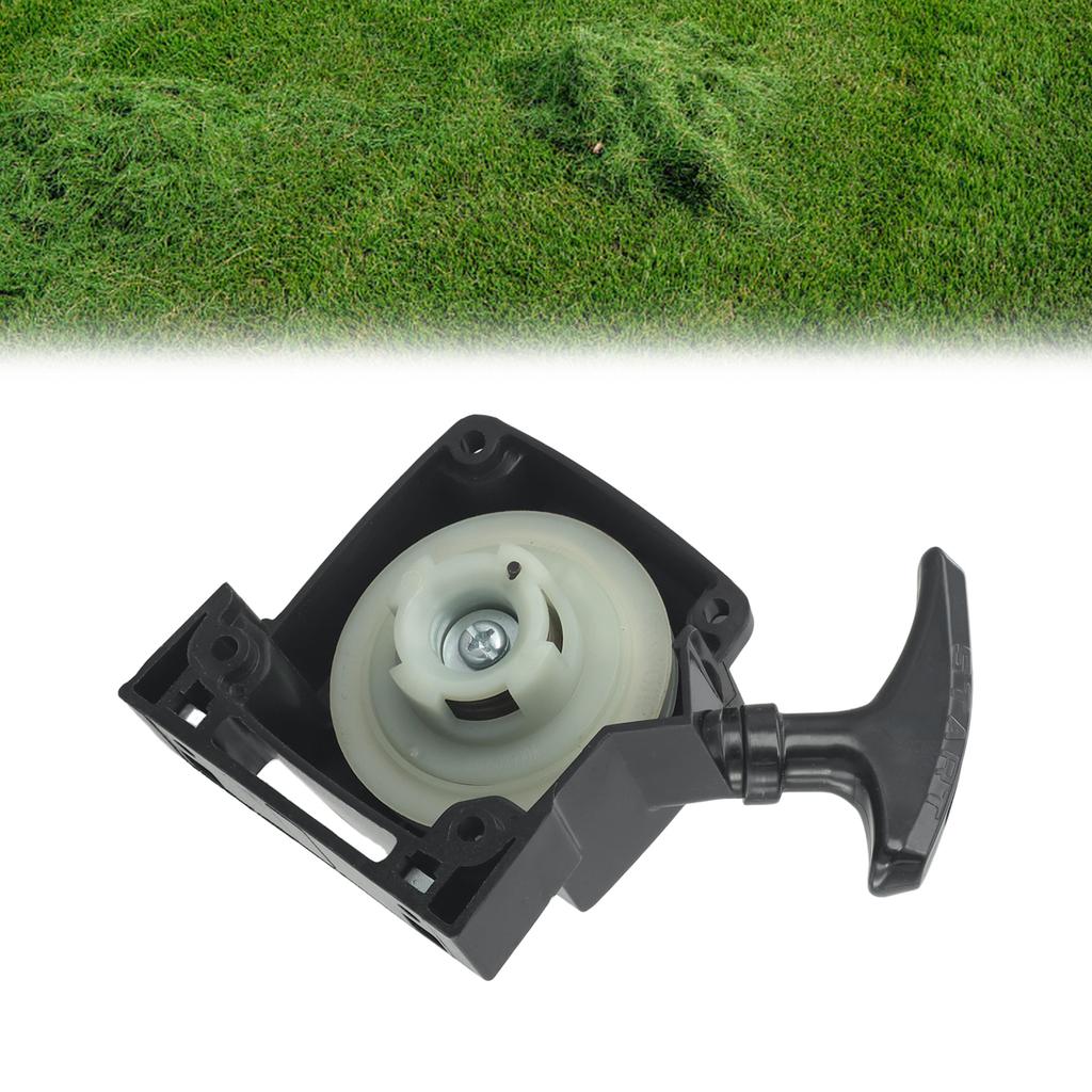 Garden Engine Pull Start Recoil Starter for TJ45 TJ45E Brushcutter and Lawn Mower Compatible with Kawasaki Models Black