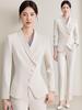 Women's High-End Professional Suit Set for Spring & Autumn - Sophisticated OL Goddess Style for Jewelry Store, Salon & Hotel Workwear