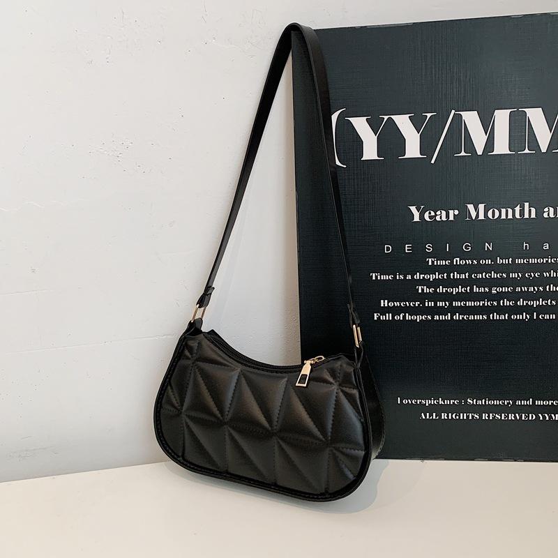 Cross-border 2026 New Casual Handbag Bag Niche Design Trendy Underarm Bag Retro Simple Shoulder Bag Commuting