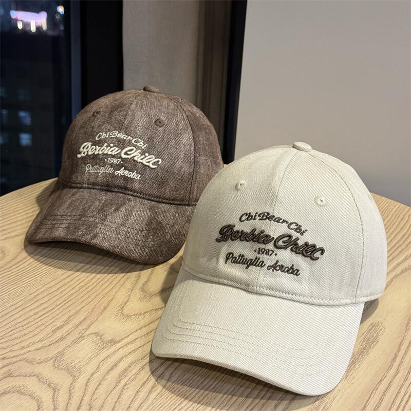 High quality American three-dimensional letter embroidered baseball cap for men and women couples autumn and winter versatile cap casual hat tide