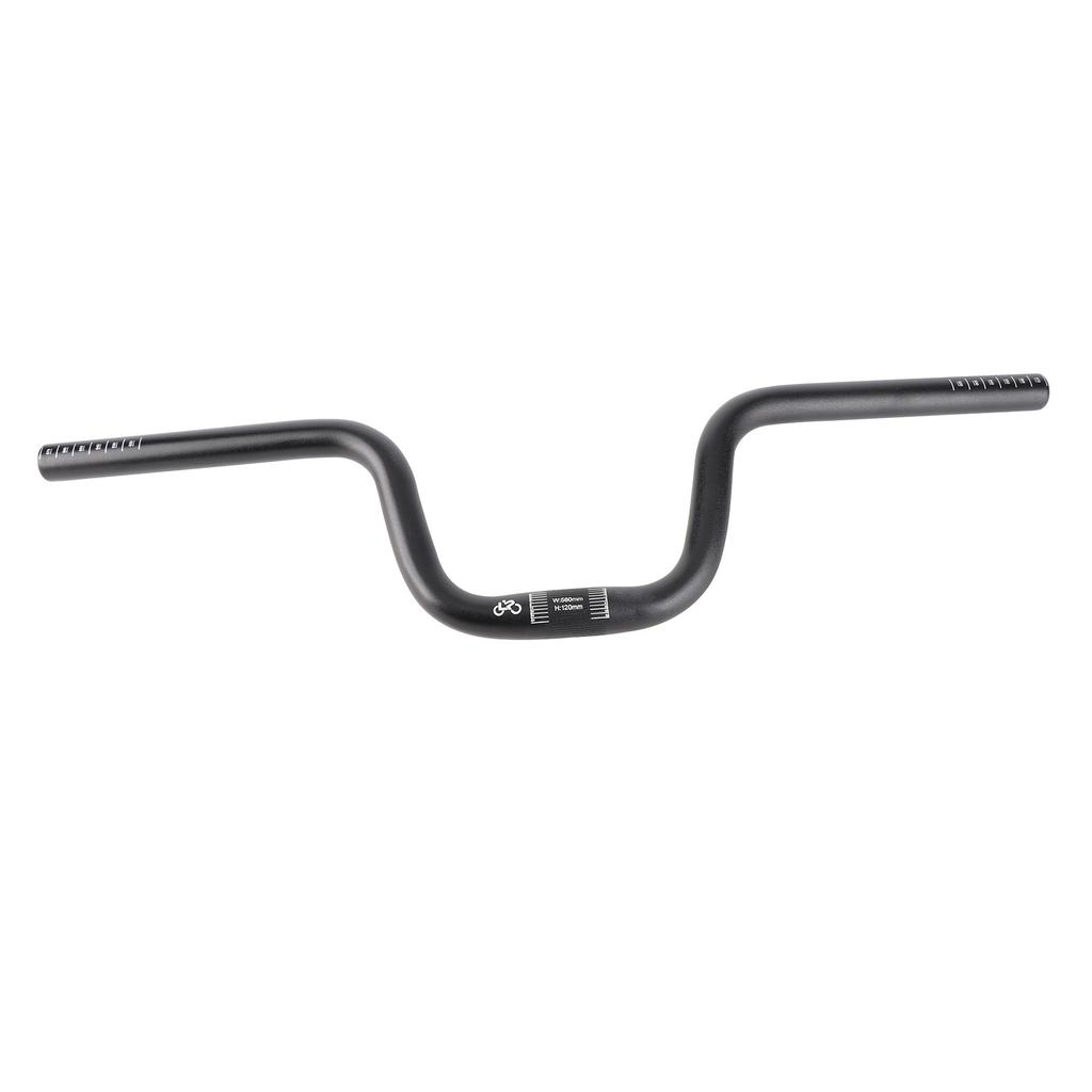 Mountain Bike Handlebar 25.4mm Diameter 580mm Extra Long Handlebar Aluminum Alloy Folding Road Bike Riser Bar
