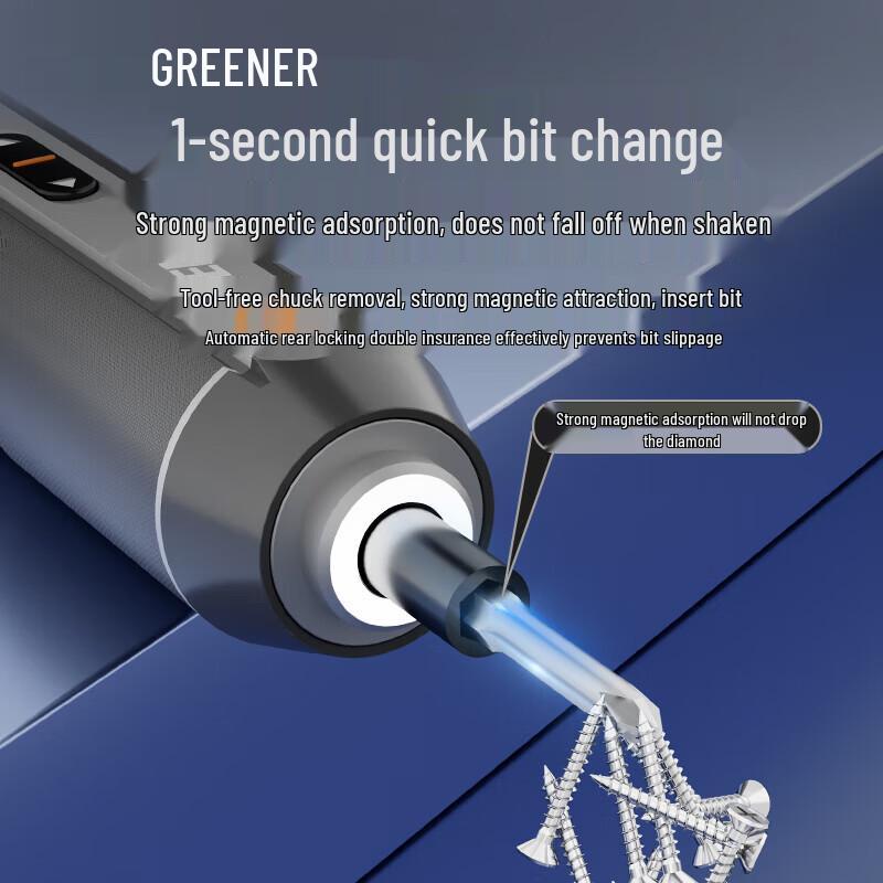 Greener 4V Cordless Electric Screwdriver Kit CN plug (adapter included)