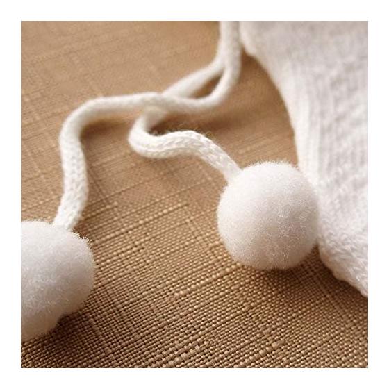 [nagasawako] Newborn Socks with Laces That Stay In Place, 8 Cm, 2 Pairs of Baby Socks, Made In Japan
