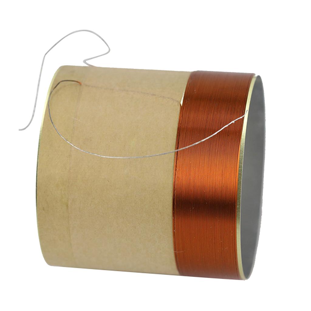 Durable Bass Voice Coil Speaker Repair Accessories White Aluminum Sound Air Outlet Parts 38.5MM Speaker Bass Voice Coil
