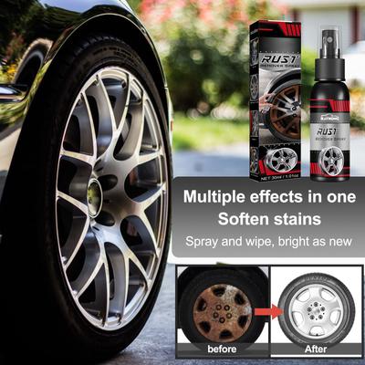 Car Iron Powder Remover, Yellowing And Remover, Cleaner For Car Surfaces, Car Spray Exterior, Wheels And Tires All Purpose Cleaning Spray, 120ml