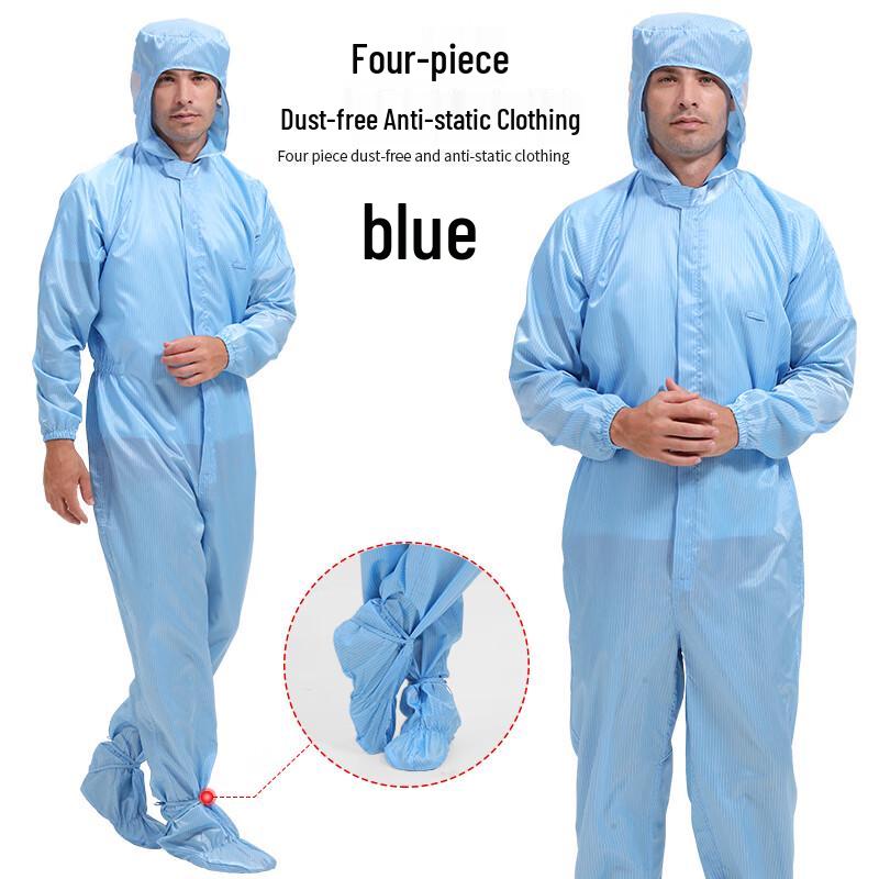 WK Striped Anti-Static Cleanroom Coverall 3XL