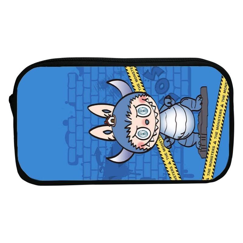 Sött tecknad kanin pennskrin för barn Hållbart polyester-pennfodral