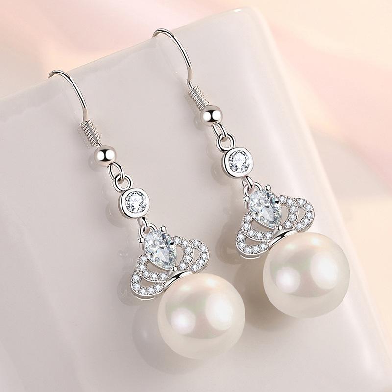 Lindon Kupferlegierung Zirkon Ohrringe Tropfen Ohrringe für Frauen Hochzeit Party Geschenke