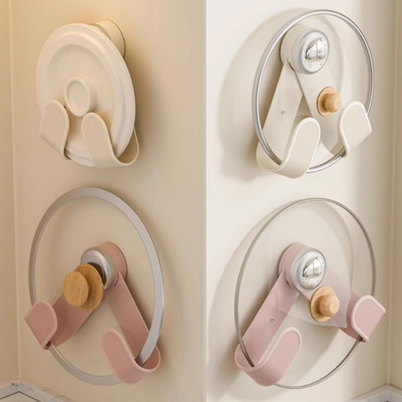 Without Drilling Kitchen Cabinet Lid Organizers With Adjustable Designs Home Accessory for Easy Installation Holder