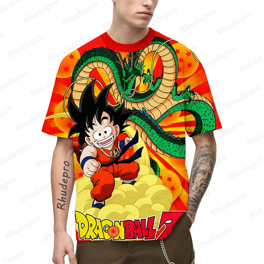 Japanese Anime Super Saiya T-shirt Men Y2k Goku Short Sleeve Children's Men's 100-5XL 2024 T-shirts Oversized Fashion Streetwear