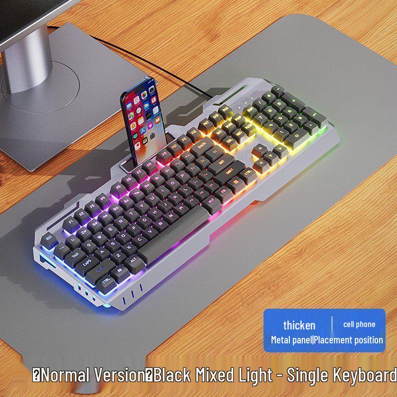 Wired Mechanical Keyboard, Headset & Mouse Set for Gaming and Office Use