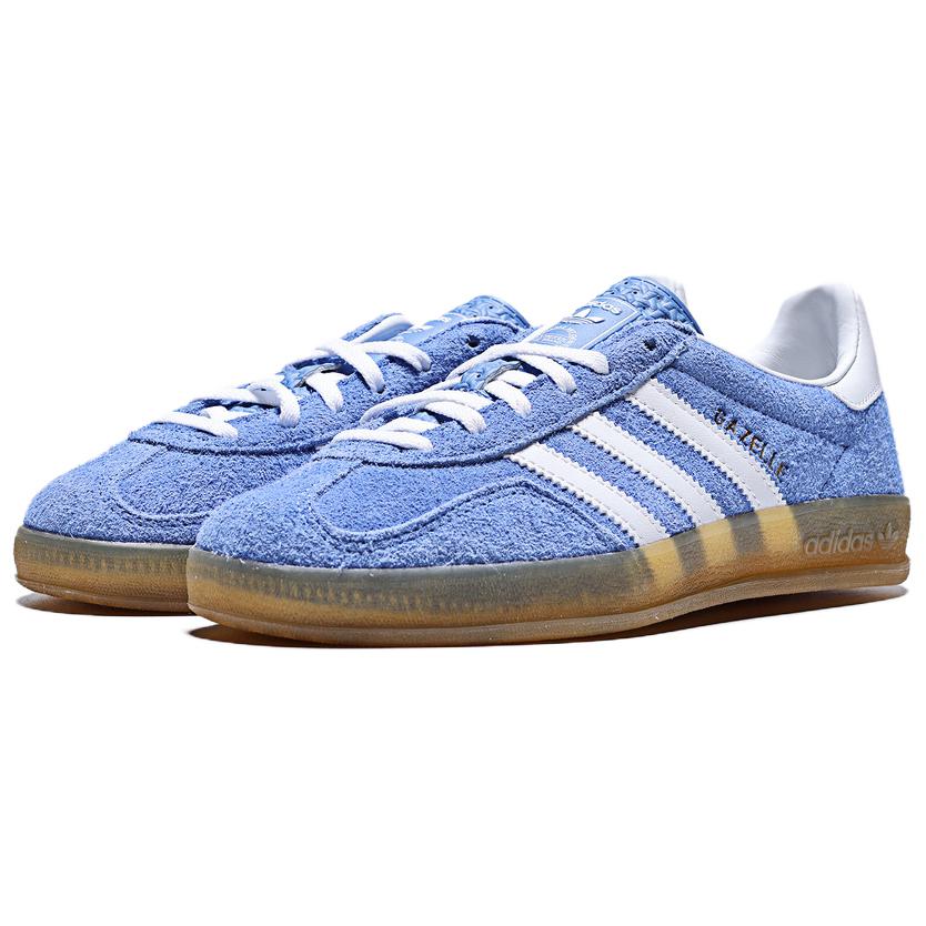 Adidas Originals Gazelle Indoor Comfortable Versatile Training Shoes Women Shoes Blue KH6038