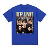 Keanu Reeves Vintage 90er Jahre Print T-Shirts Unisex Damen Mode Hip Hop T-Shirt Hohe Qualität Übergroßes Kurzarm T-Shirt Streetwear