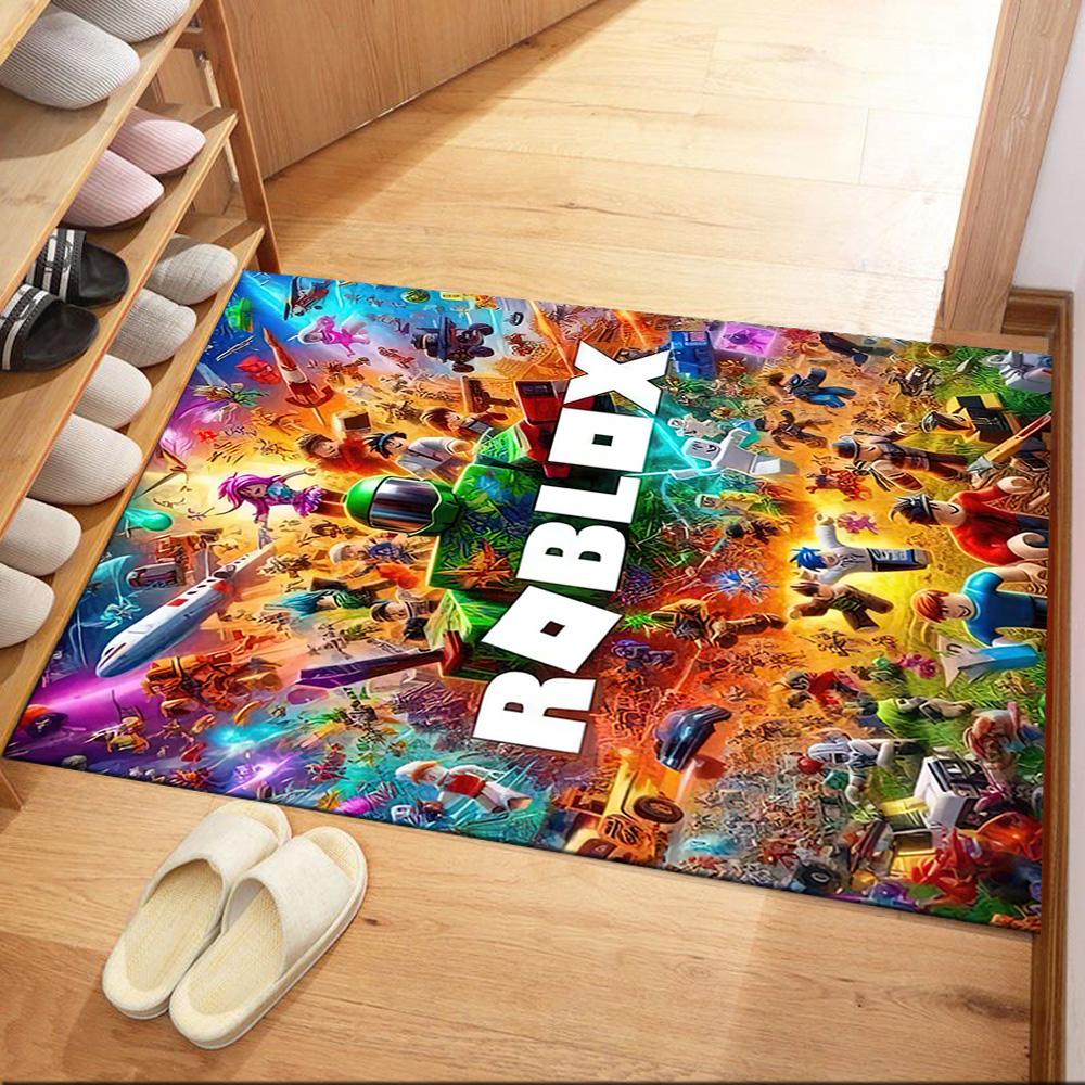 Roblox Virtual Arena Adventure Square Rugs Are a Great Choice for Living Rooms, Bedrooms, Home Décor, and As Gifts.