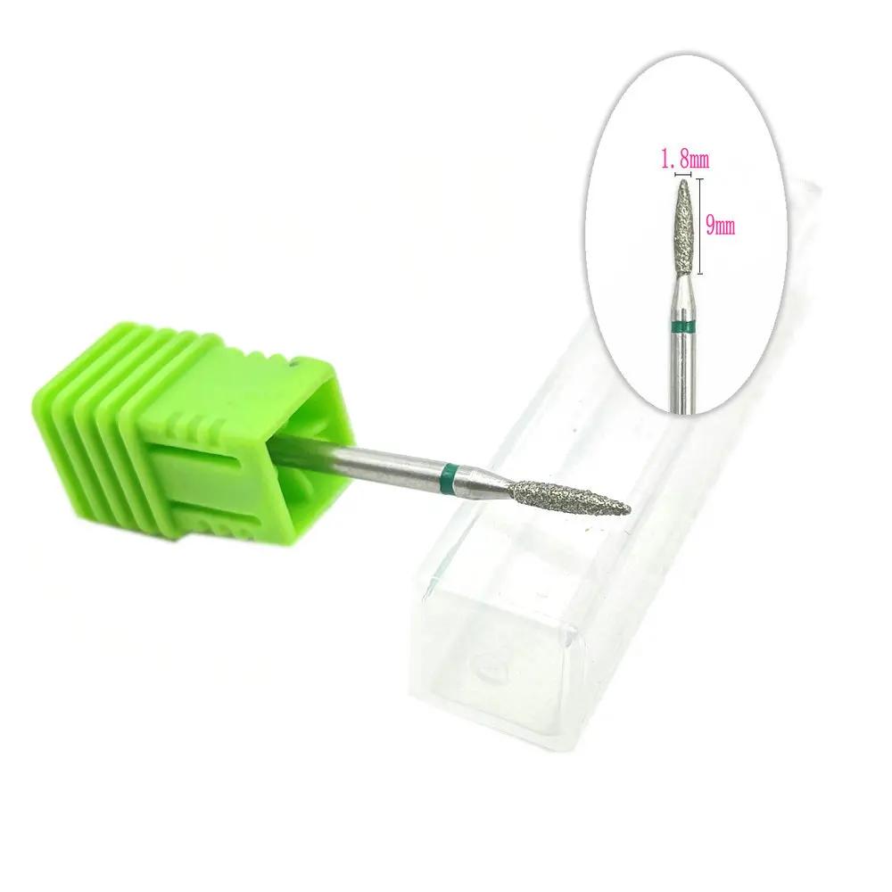 20pcs Diamond Nail Drill Milling Cutter for Manicure Rotary Bits Cuticle Clean Accessory Dental Diamond Burs Polisher 2.35mm