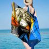 Mecha Armor Robotic Design Beach Towel, Super Soft Microfiber, Gift for Her/Him, Birthday, for Pool, Beach, Travel, Home Decor Fan gifts