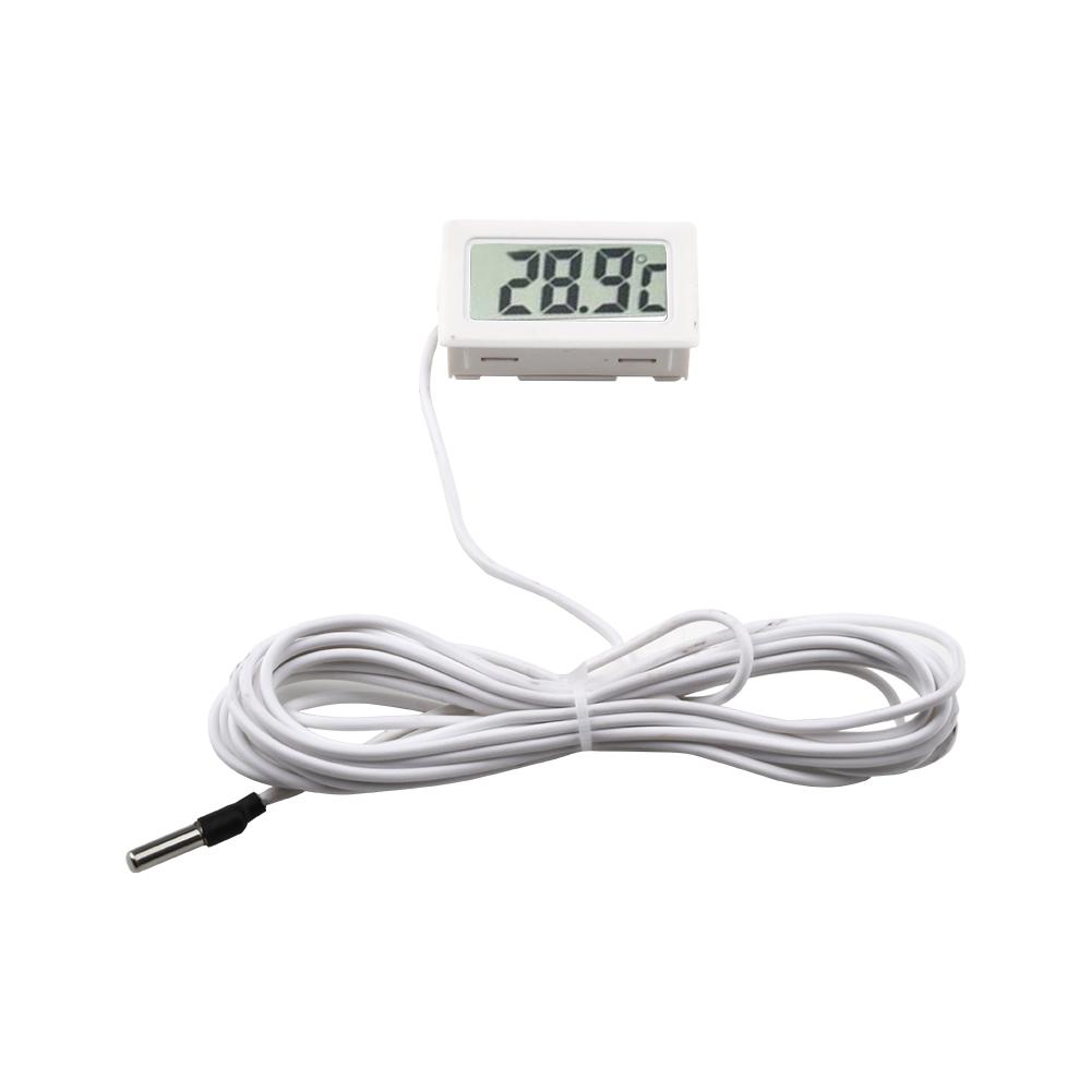 FY-10 LCD Digital Thermometer Temperature Sensor Temperature Tester Detector Monitor with 1M 3M 5M Senor Cable for Aquarium