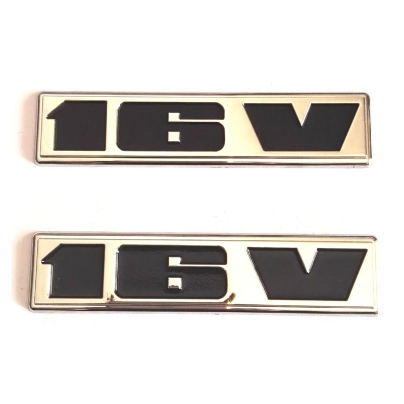 Plastic 16V Auto Stickers Emblems Badges Logos