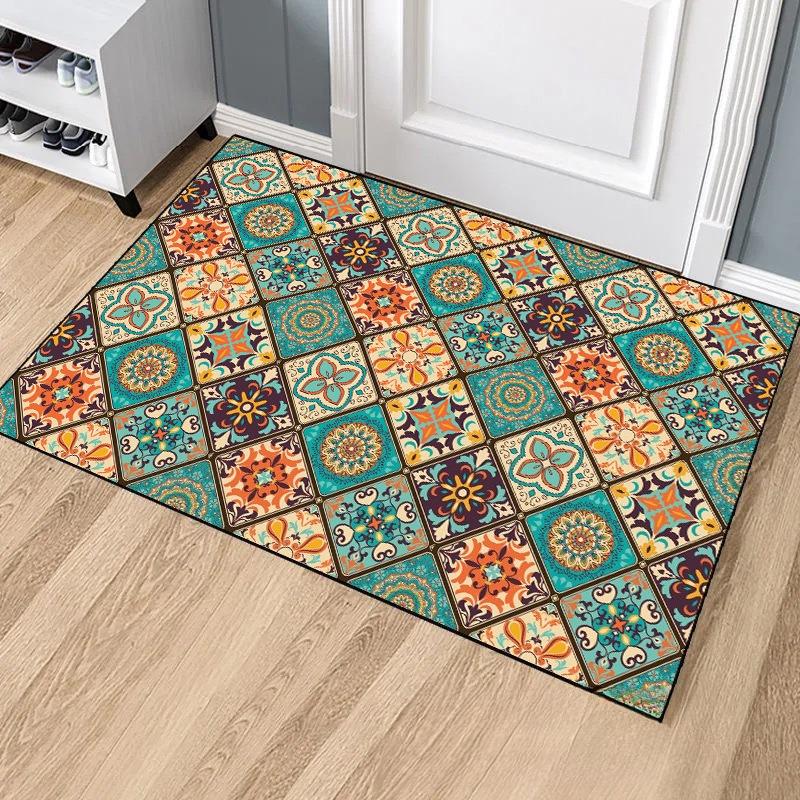 Geometric Abstract Πατάκι Κουζίνας Μαλακό Παχύ Πατάκι Κουζίνας Αδιάβροχο, αντιολισθητικό, αντιολισθητικό χαλί πατάκι δαπέδου