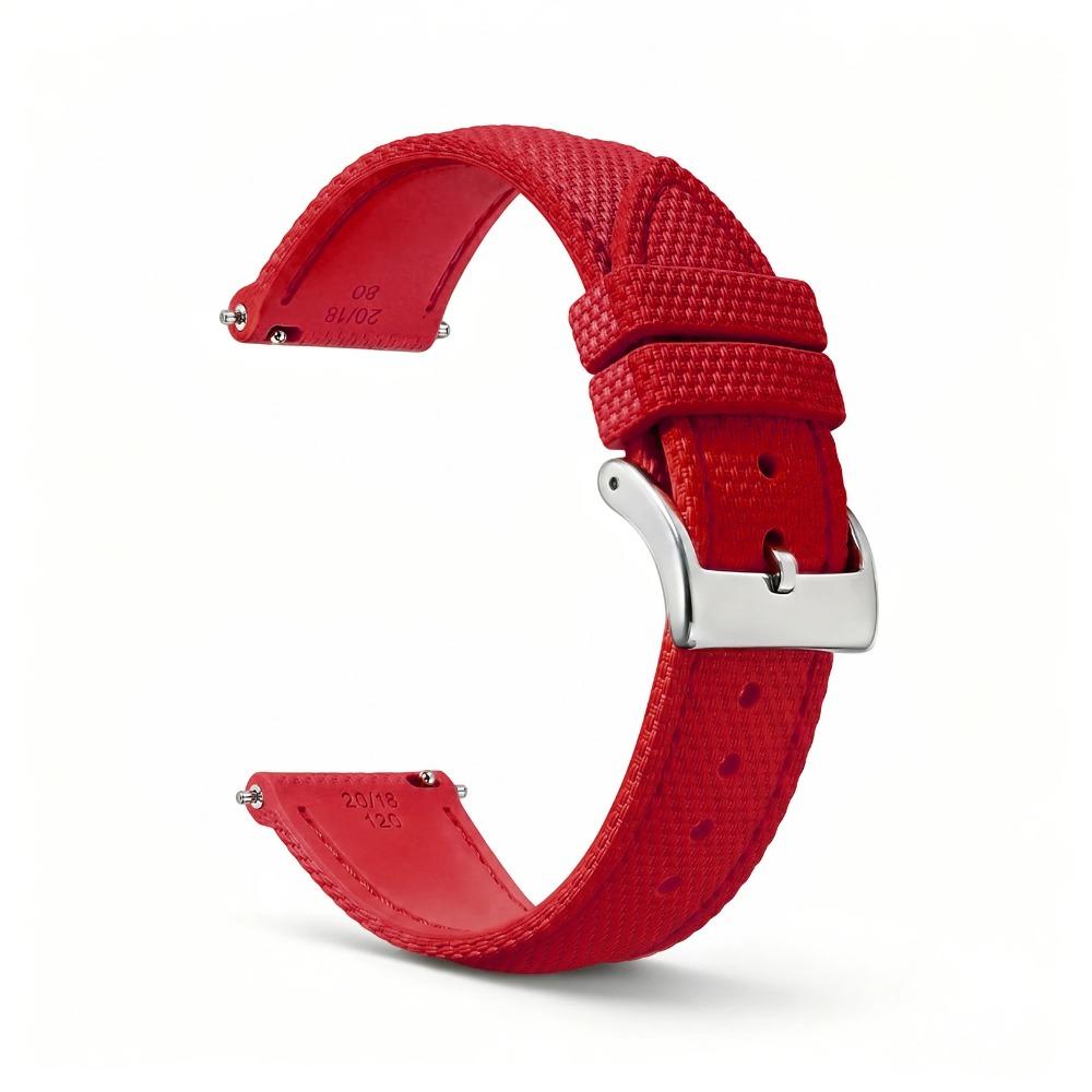 Sailcloth Fkm Watch Strap 18/19/20/21/22/23/24MM Fluororubber Watchband Quick Release Waterproof Sport Watch Band for Men
