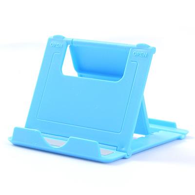 Mini Creative Phone Stand Portable Universal Folding Plastic Phone Holder Tablet Computer Support for iPad IPhone Samsung Xiaomi синий